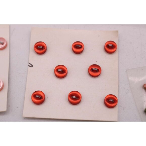 Craft Buttons Red Pink Black Sewing Supplies Embroidery Flower Patch New - Picture 3 of 8